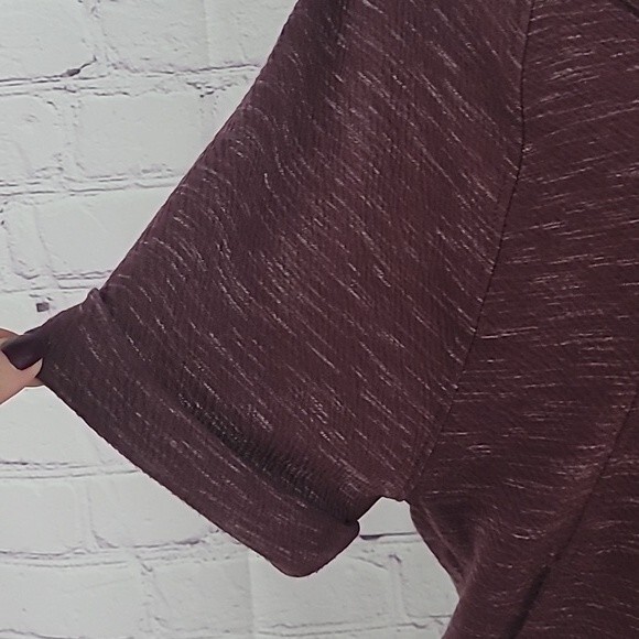 Prana  Heathered Plum colored Women's Sunrise Crop Pullover Size M - Picture 5 of 9